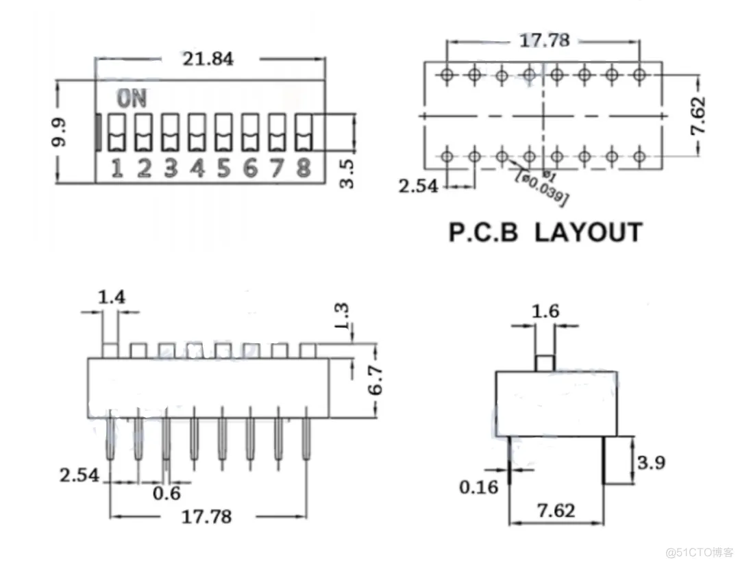 四分五裂的原理图符号-设计74HC14的库文件-PCB系列教程2-4_封装_10